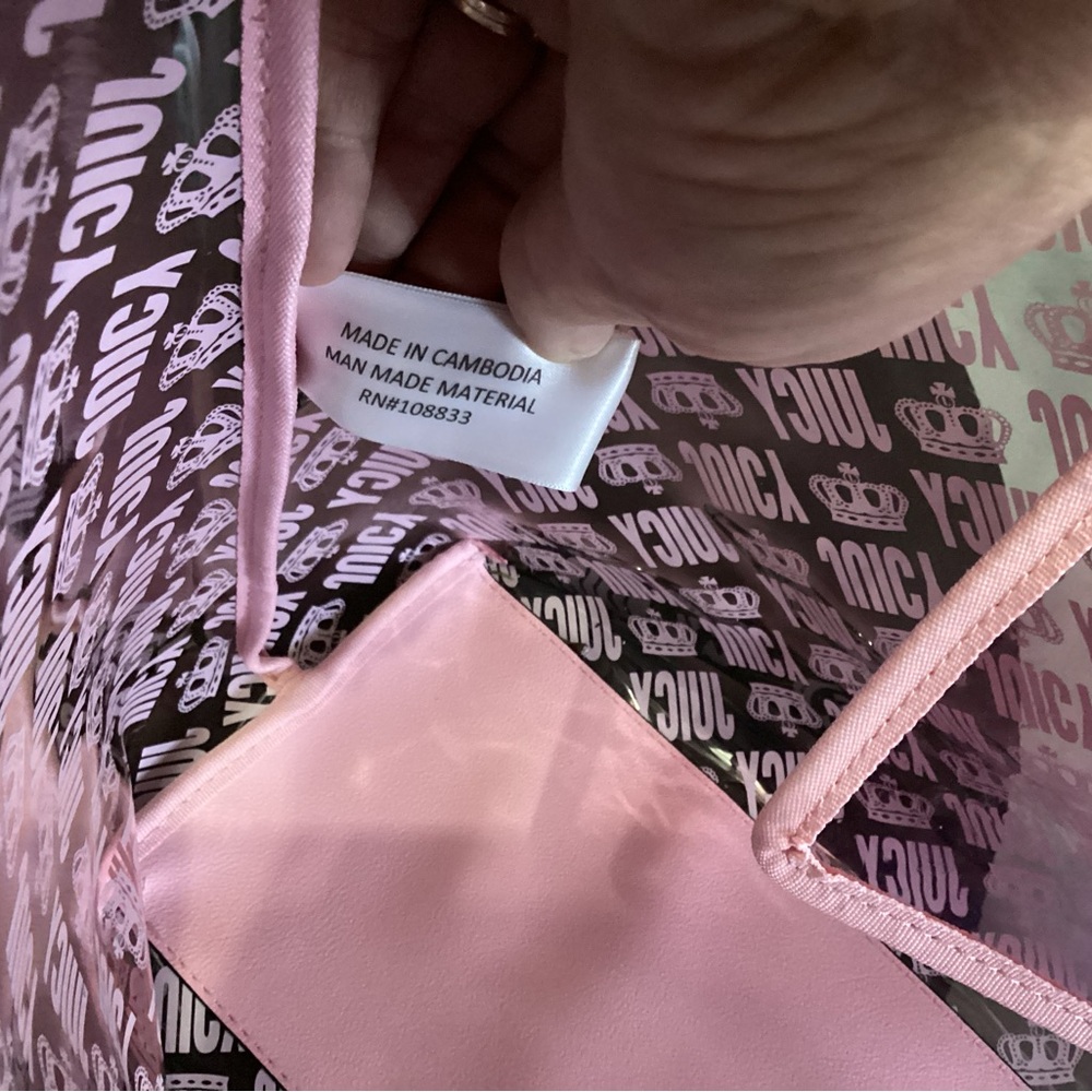 Juicy Couture NWT large jelly tote - Picture 6 of 7